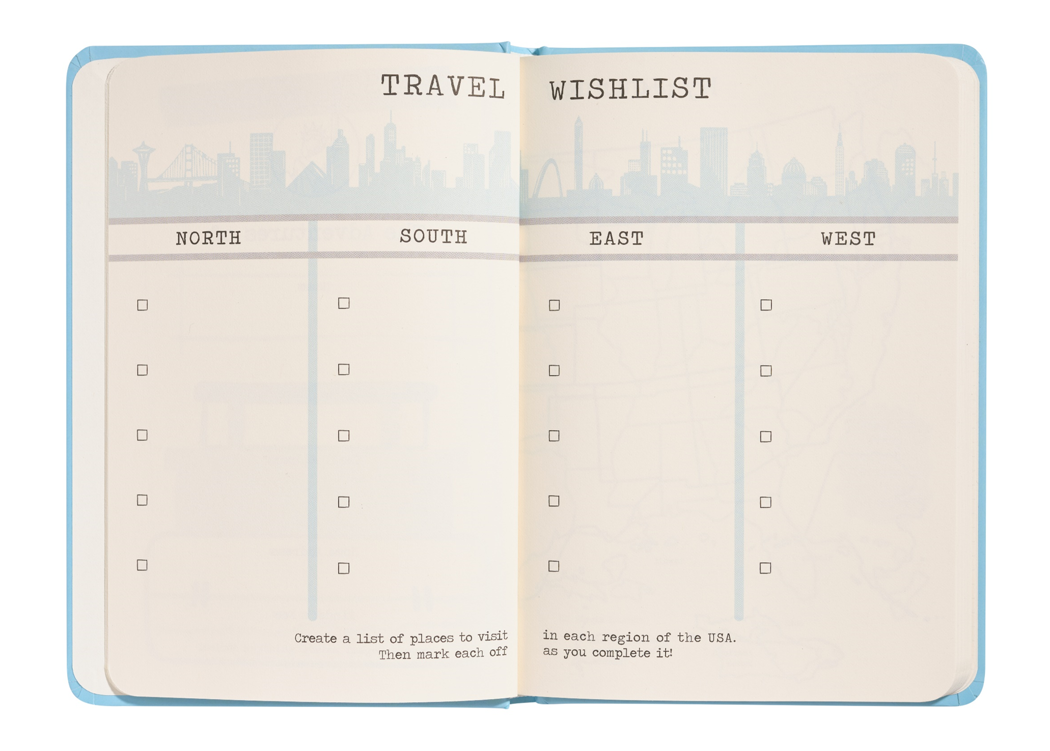 The Traveler's Playbook - USA travel journal - Travel Wishlist Page